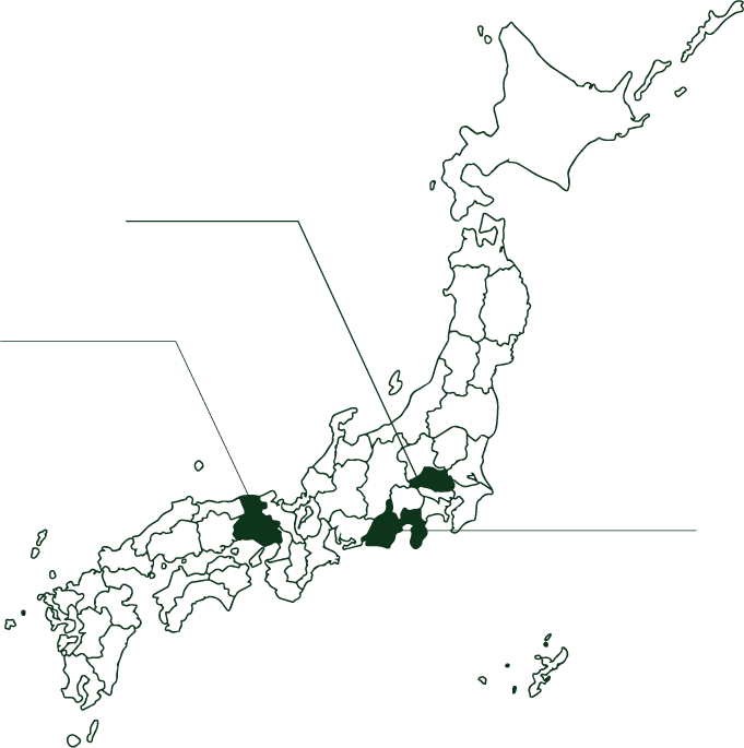 伊藤園ティーファクトリーの製造拠点マップ
